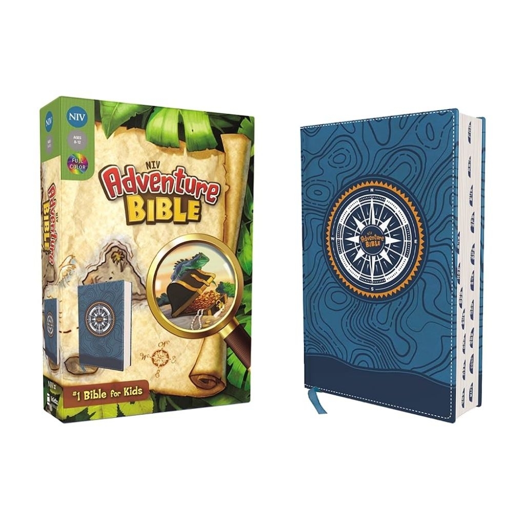 Niv, Adventure Bible, Leathersoft, Blue, Full Color, Thumb Indexed Tabs: New International Version, 