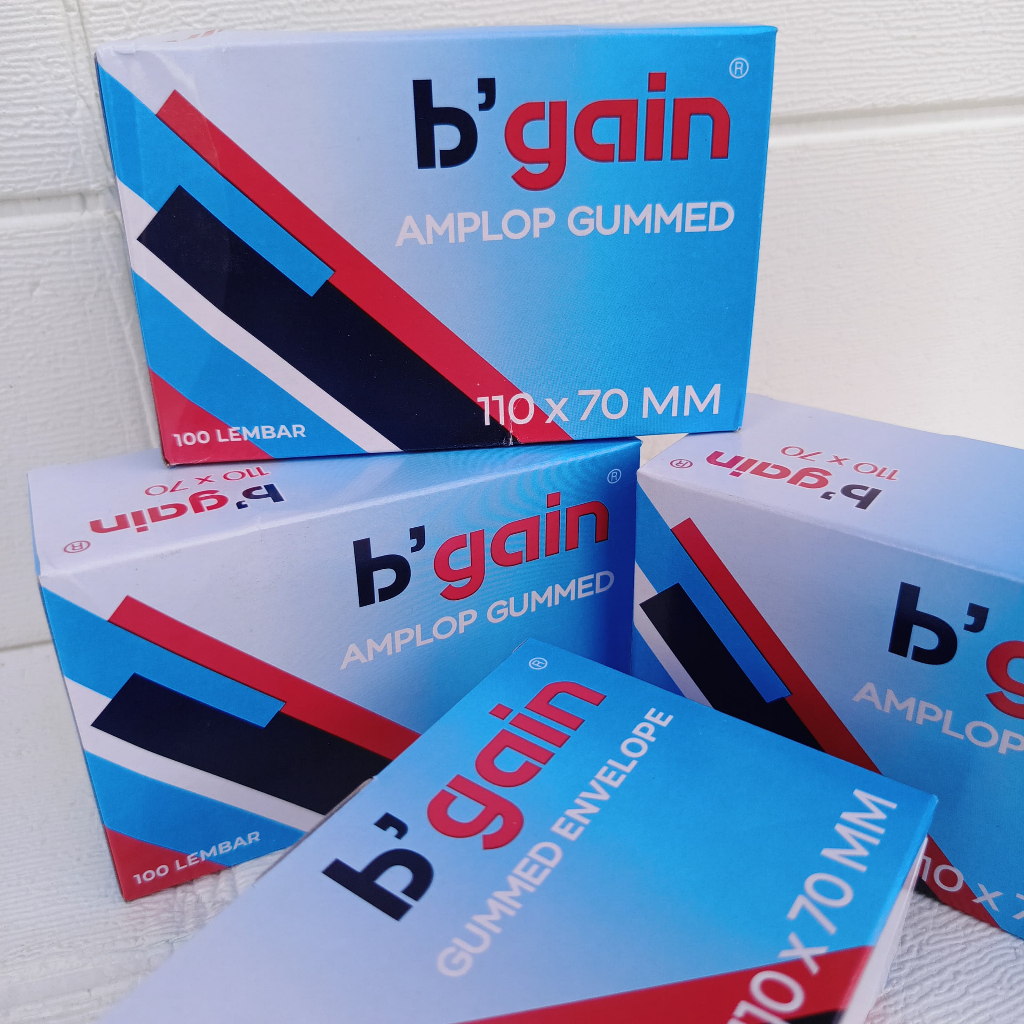 

(1 PACK) Amplop B'GAIN Kecil Putih 70gr 110x70mm