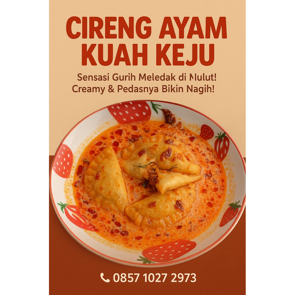 

Cireng kuah Keju