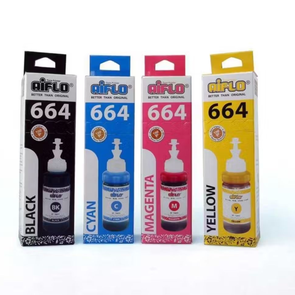 TINTA EPSON L-SERIES COMPATIBLE AIFLO EP 664 BK C M Y 70 ML