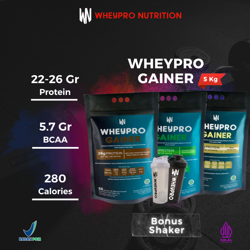 WHEYPRO NUTRITION - Whey Protein Gainer 5 kg