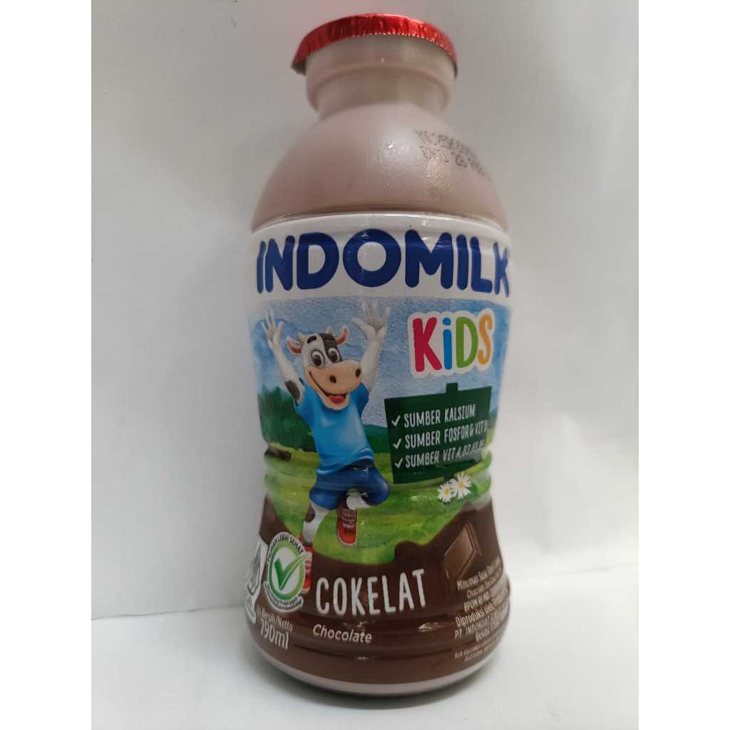 

Indomilk SUSU UHT 190ml BOTOL Rasa Cokelat