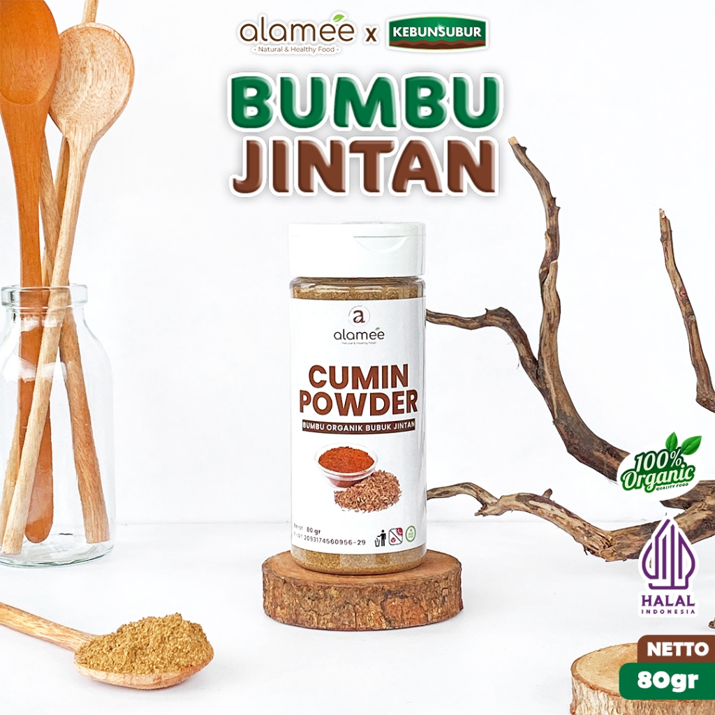 

ALAMEE Jintan bubuk Seasoning Cumin Powder Bumbu Dapur Jinten Caraway Seasoning Tabur Kebunsubur