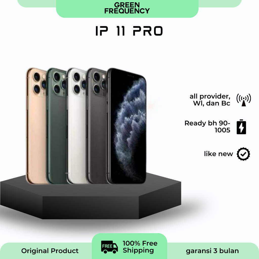 ALL OPERATOR iPhone 11 Pro 64GB 256GB Second Like New Fullset Permanen Esim Dual Sim