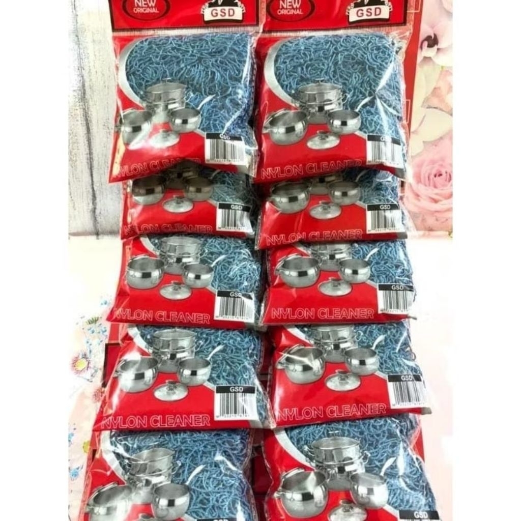 SABUT CUCI PIRING JARING SABUT JALA NYLON NILON SABUT JALA CUCI PIRING SABUT JARING HIJAU CUCI PIRIN