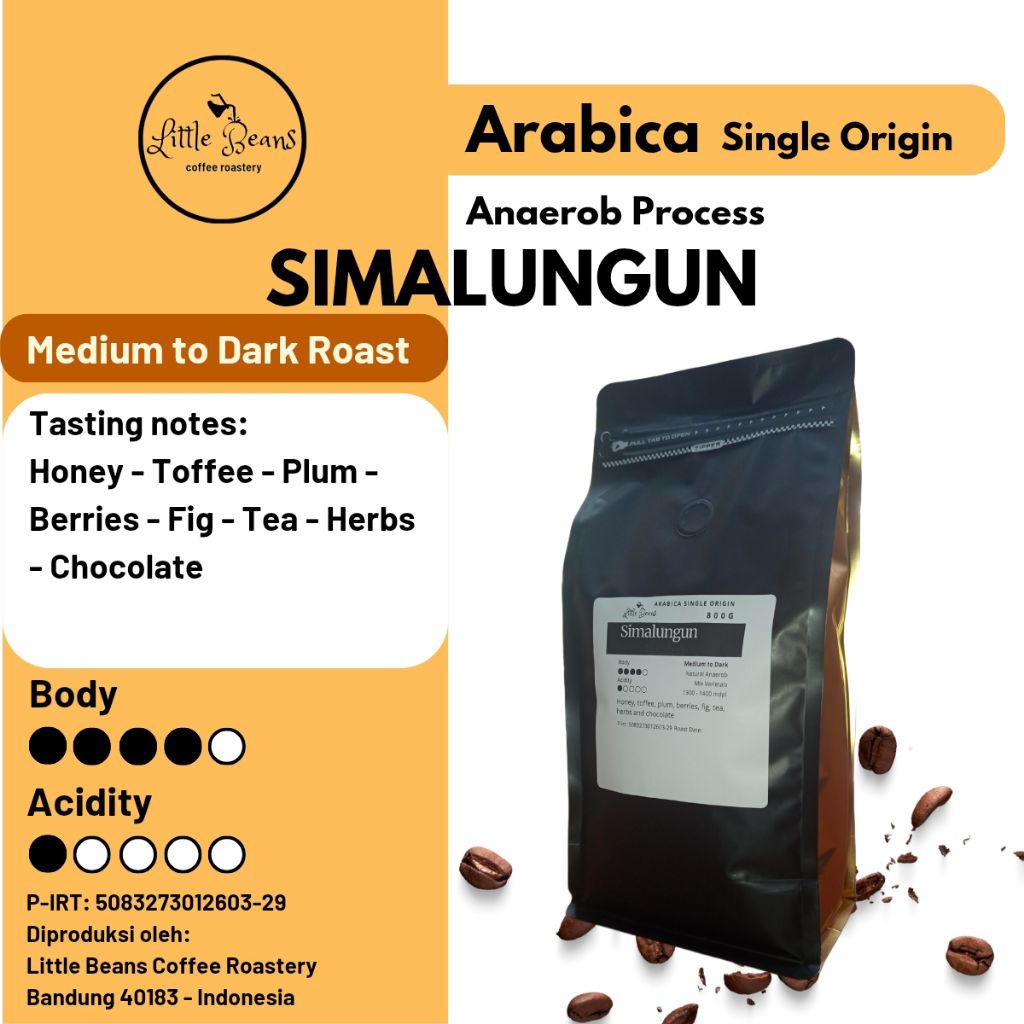 

Kopi Arabica/Arabika Simalungun 800gr/400gr/200gr Biji/Bubuk