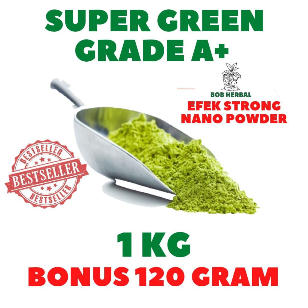 

bubuk herbal hijau kemasan 1kg