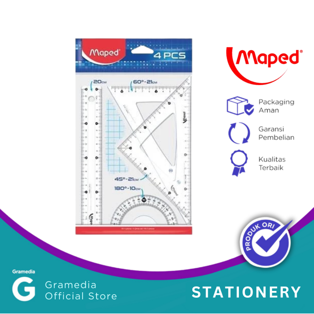 

Gramedia Pettarani - PAKET PENGGARIS MAPED CRISTAL MEDIUM SET 4PCS