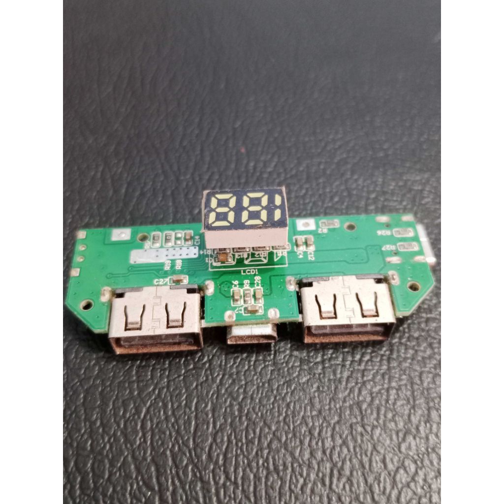 Modul Powerbank Digital Led Fast Charger 2,5A 5volt Modul Charger Indikator digital