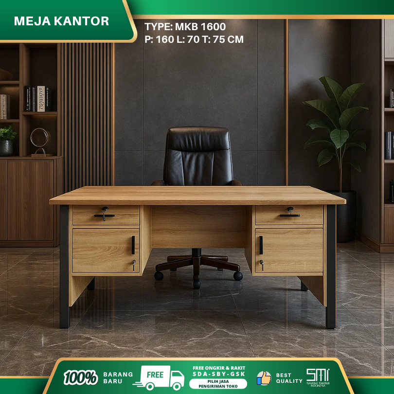 Meja kerja besi, meja direktur, meja besi, meja kantor, meja kayu, meja direksi, meja kerja 1 biro