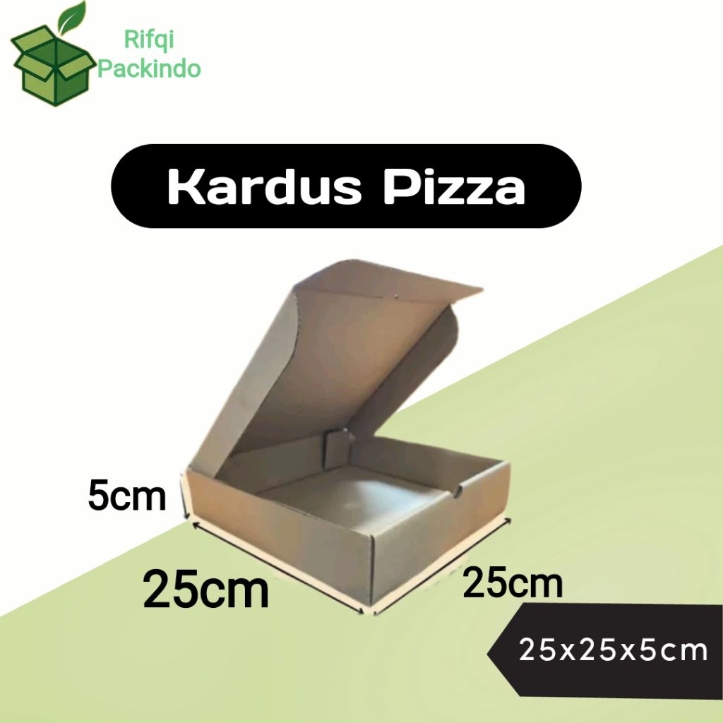 

Kardus Pizza Polos Ukuran 25x25x5cm / Dus Pizza / Box Pizza / Kotak Pizza / Karton