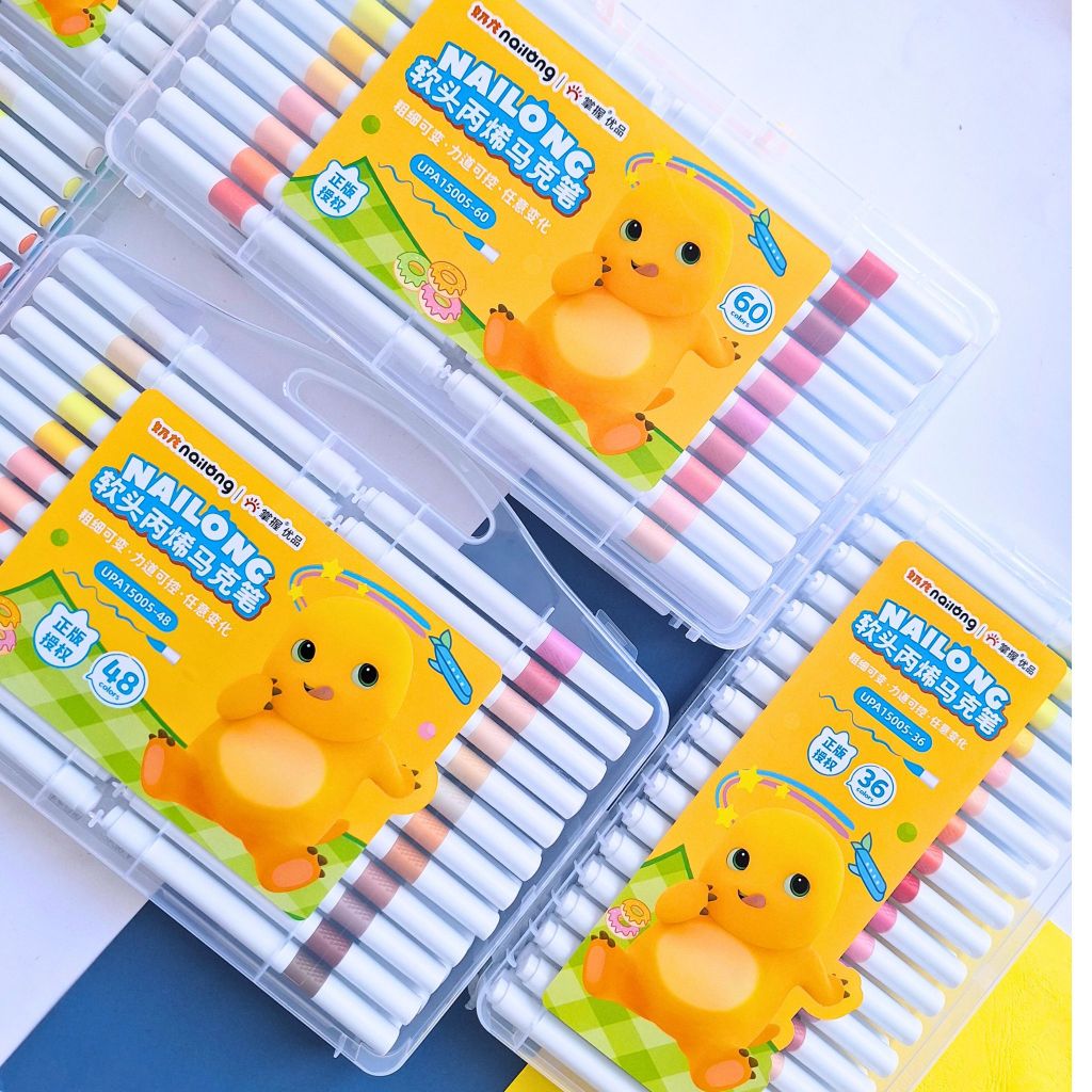 

GRASP ACRYLIC BRUSH X NAILONG — Brushpen Acrylic Warna Cerah Multifungsi!