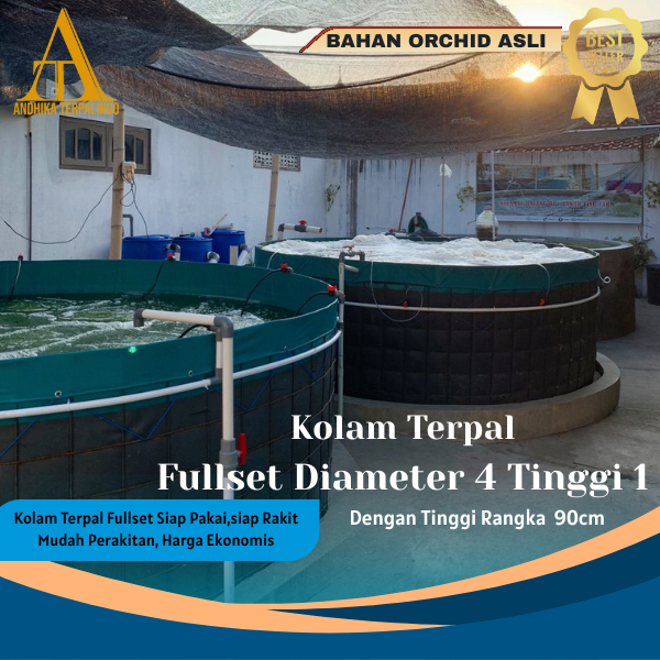 KOLAM TERPAL FULLSET D4T1 /KOLAM LELE FULLSET D4T1/KOLAM IKAN LELE FULLSET