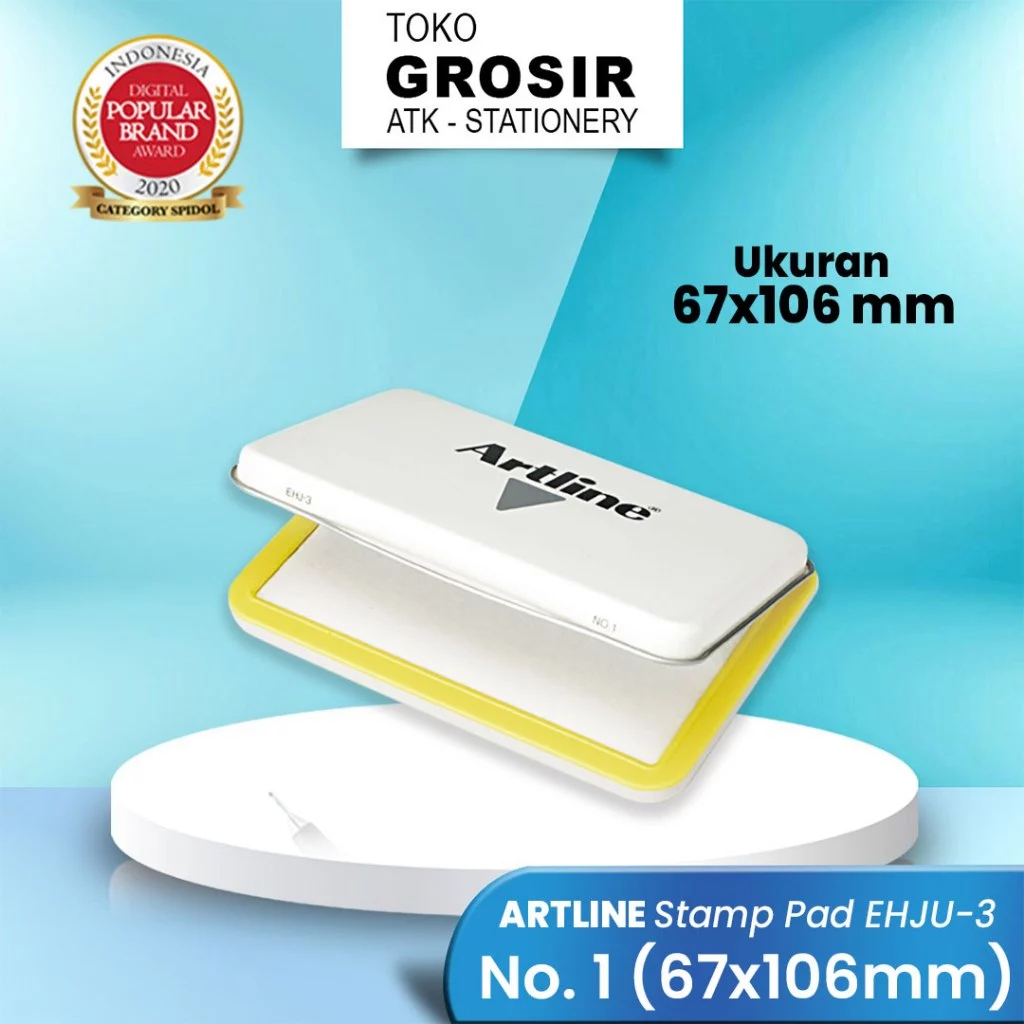 

GROSIR Stamp Pad Bantalan Tinta Stempel Artline EHJU-3 2