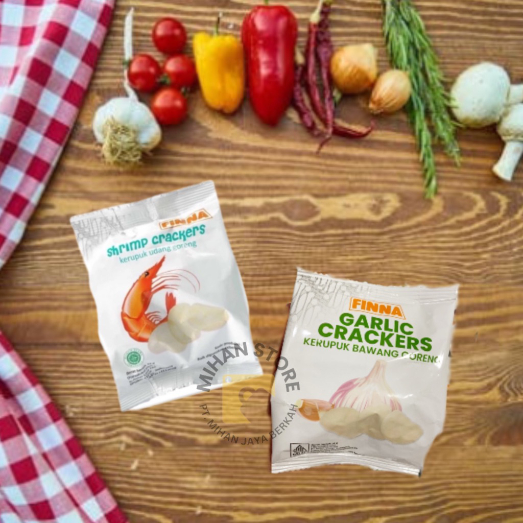 

FINNA Shrimp Crackers Kerupuk Udang & Bawang Goreng 10 gr [ ECERAN ]