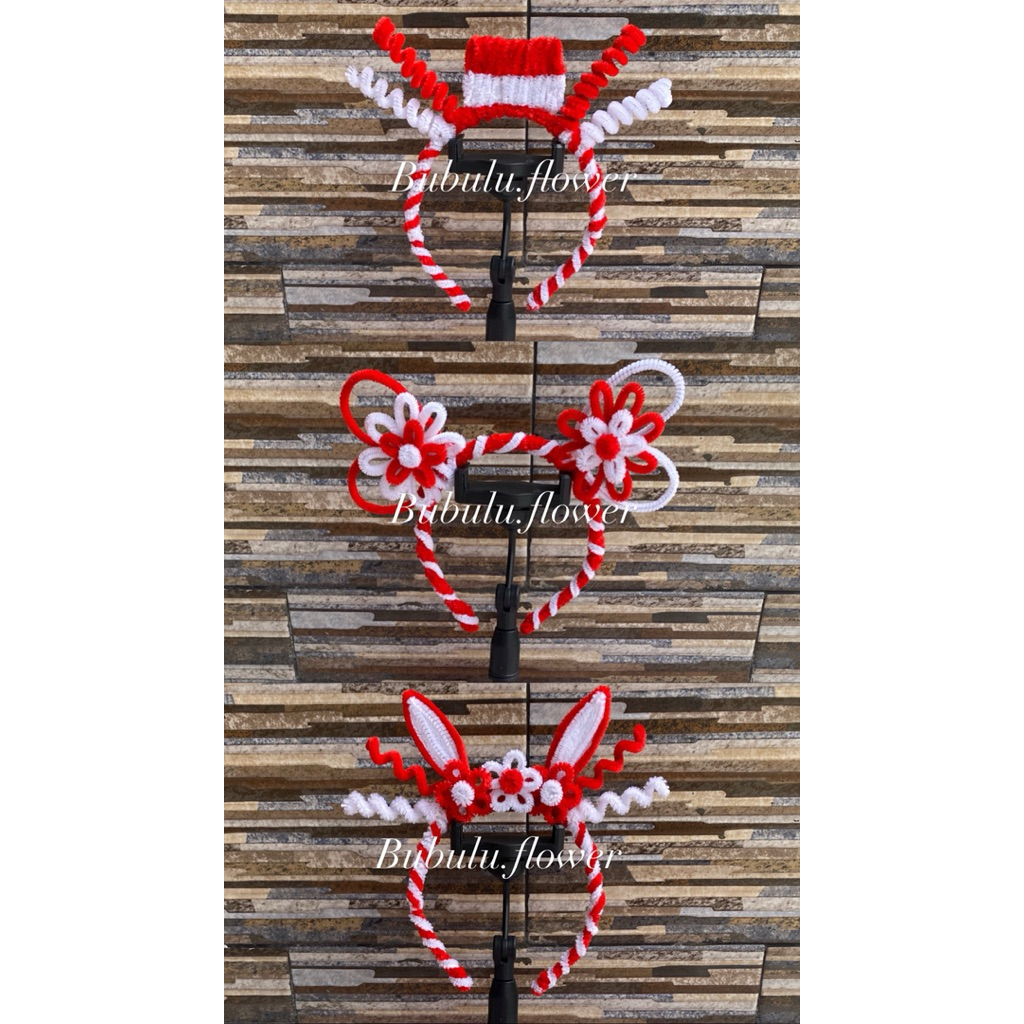 bando kawat bulu 17 agustus / bando kawat bulu / aksesoris 17 agustus /bisa untuk dewasa dan anak an