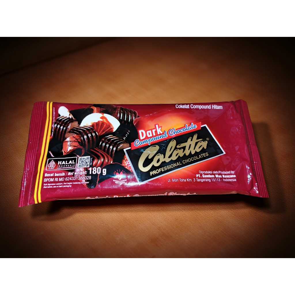 

Colatta Dark Compound Chocolate 180 Gram / Colata Compound Chocolate Coklat Batang Collata - TASYA KITCHEN