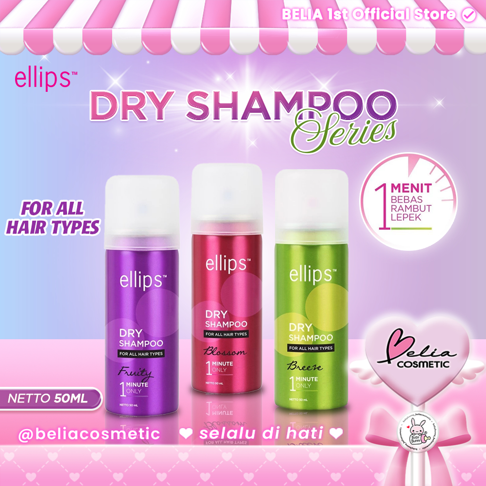 ❤ BELIA ❤ ELLIPS Dry Shampoo 50 mL | Sampo tanpa bilas 1 Minute Only