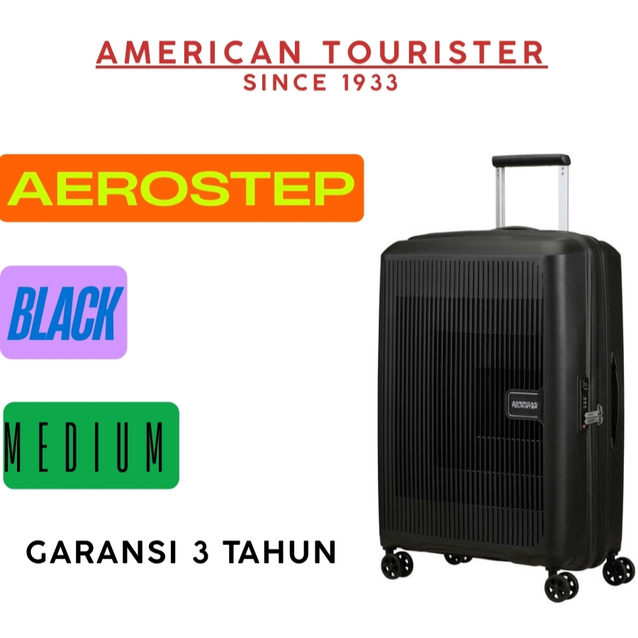 American Tourister Koper Hardcase Aerostep Cabin 20" - Black