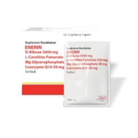Enerin D-Ribose 5000 mg Box 5 Sachet - Membantu memelihara kesehatan