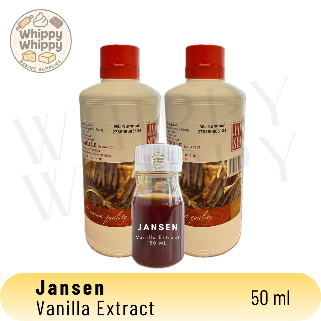 Jansen Vanilla Extract 50 ml - Pasta/Perisa Vanilla / Vanilla Essence Jansen