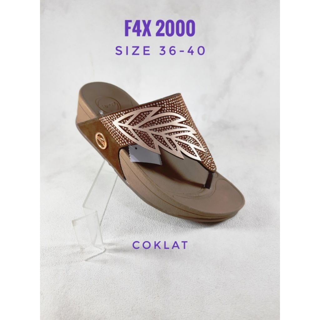 Sandal jepit wanita Calbi F4X 2000 sandal jepit wanita motif bunga cocok untuk wanita dewasa sandal 