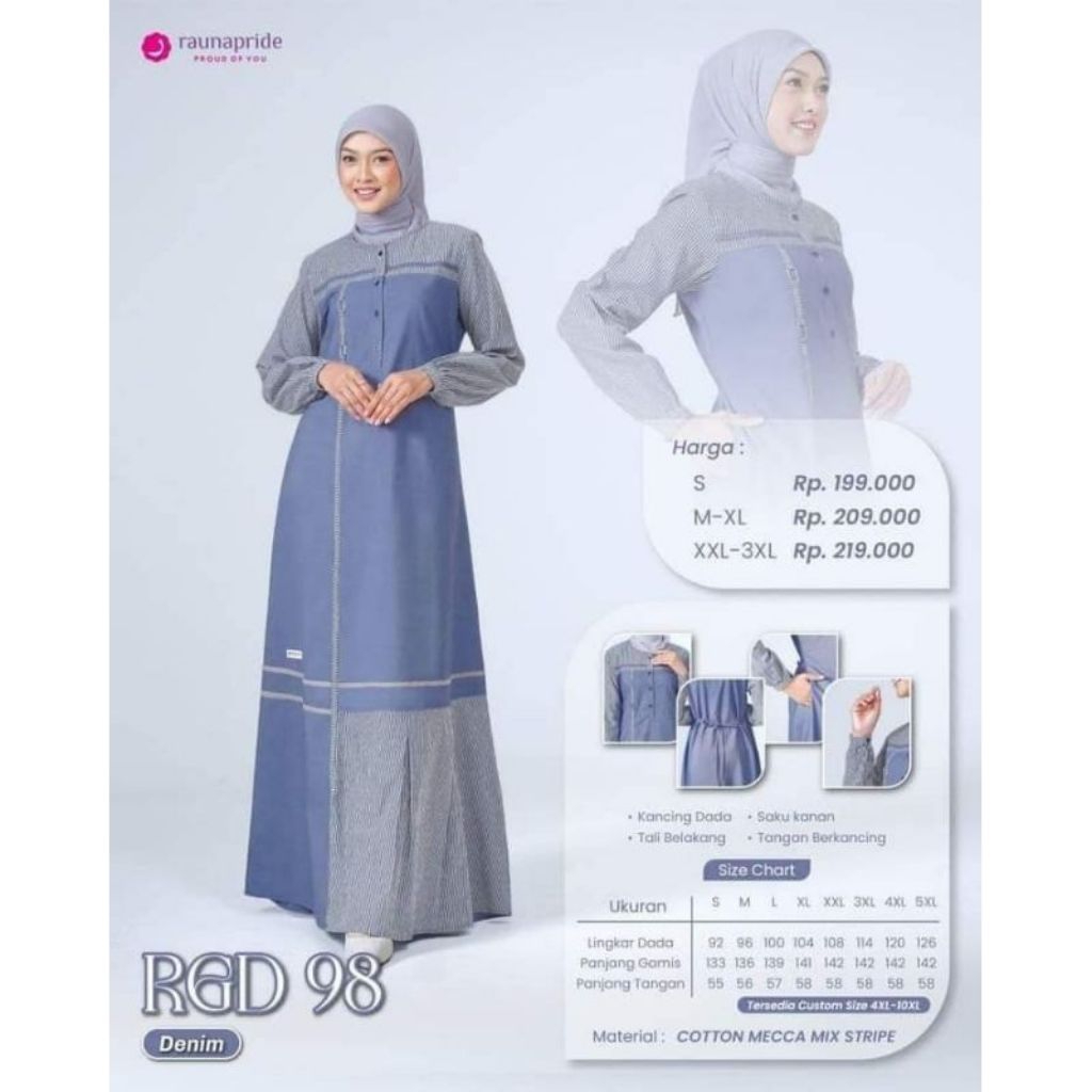 Gamis Raunapride RGD 98 Denim