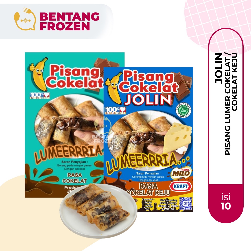 

Jolin Pisang Lumer Cokelat / Pisang Lumer Cokelat Keju / Piscok Lumer / Pisang Coklat / Piscok Keju