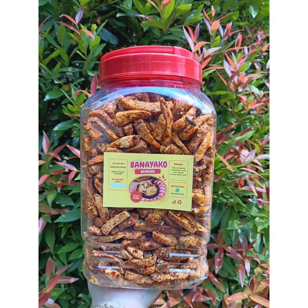 

Basreng pedas daun jeruk ukuran 1 kg