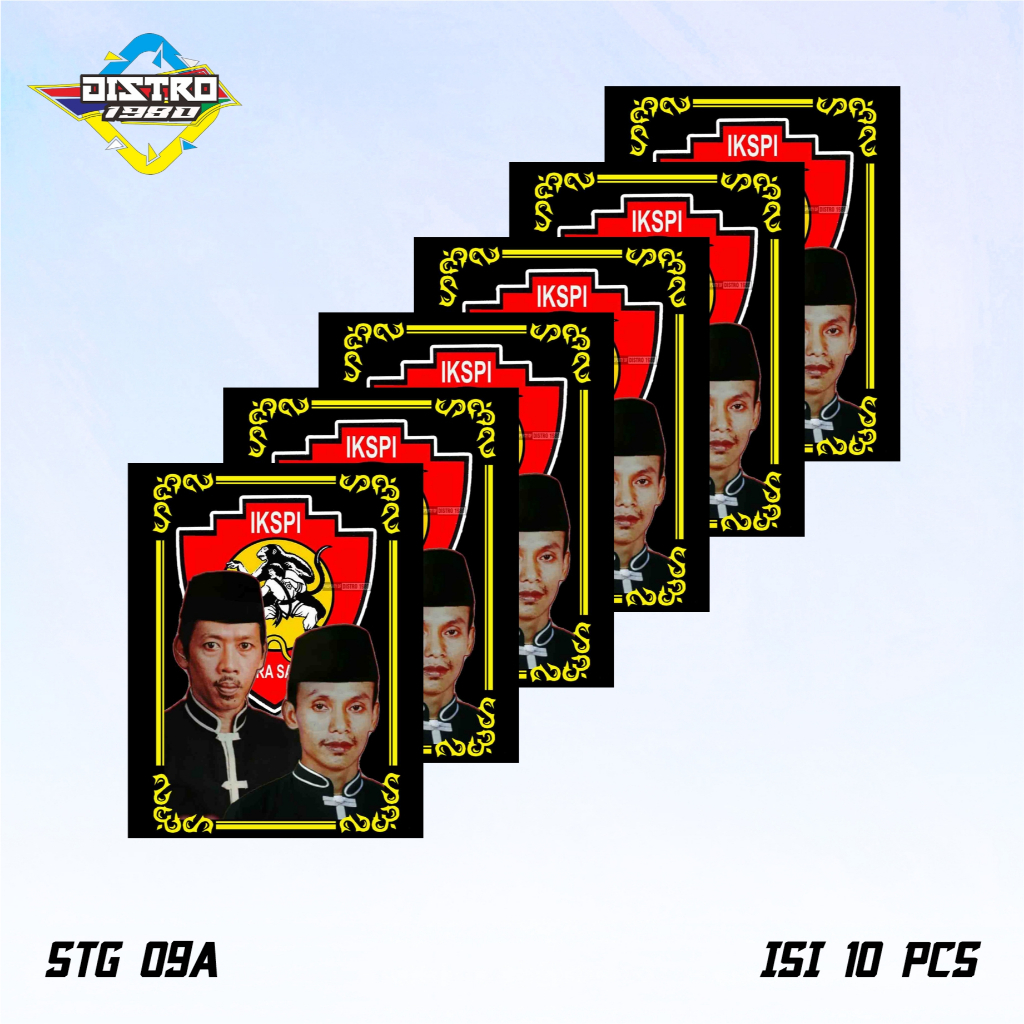 

ISI 10 PCS STIKER IKS.PI KERA SAKTI STG 09A ANTI AIR BAHAN VINYL (STG 09)