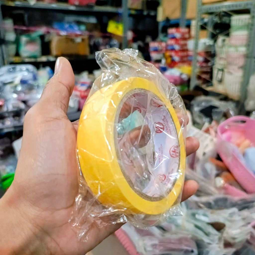 

TROLISTORE PEKALONGAN Z252 SOLASI KERTAS SELOTIP TAPE HORICI 24mm x 25Y isolasi lakban kertas