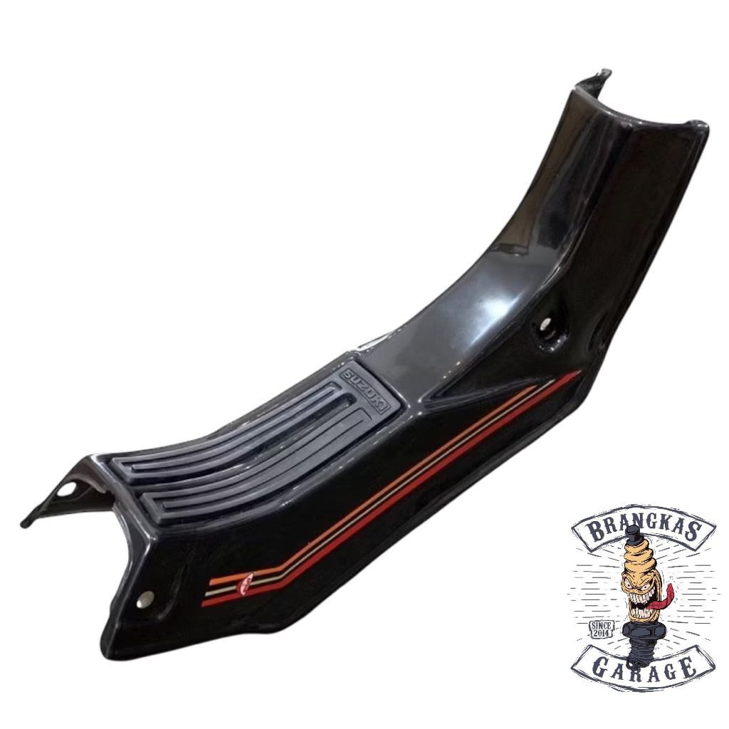 Legsil Suzuki RC 80 Hitam Legshield RC 100 Sayap Tengah Jetcoold rc80 Leksil Bravo rc100 Set Karet H