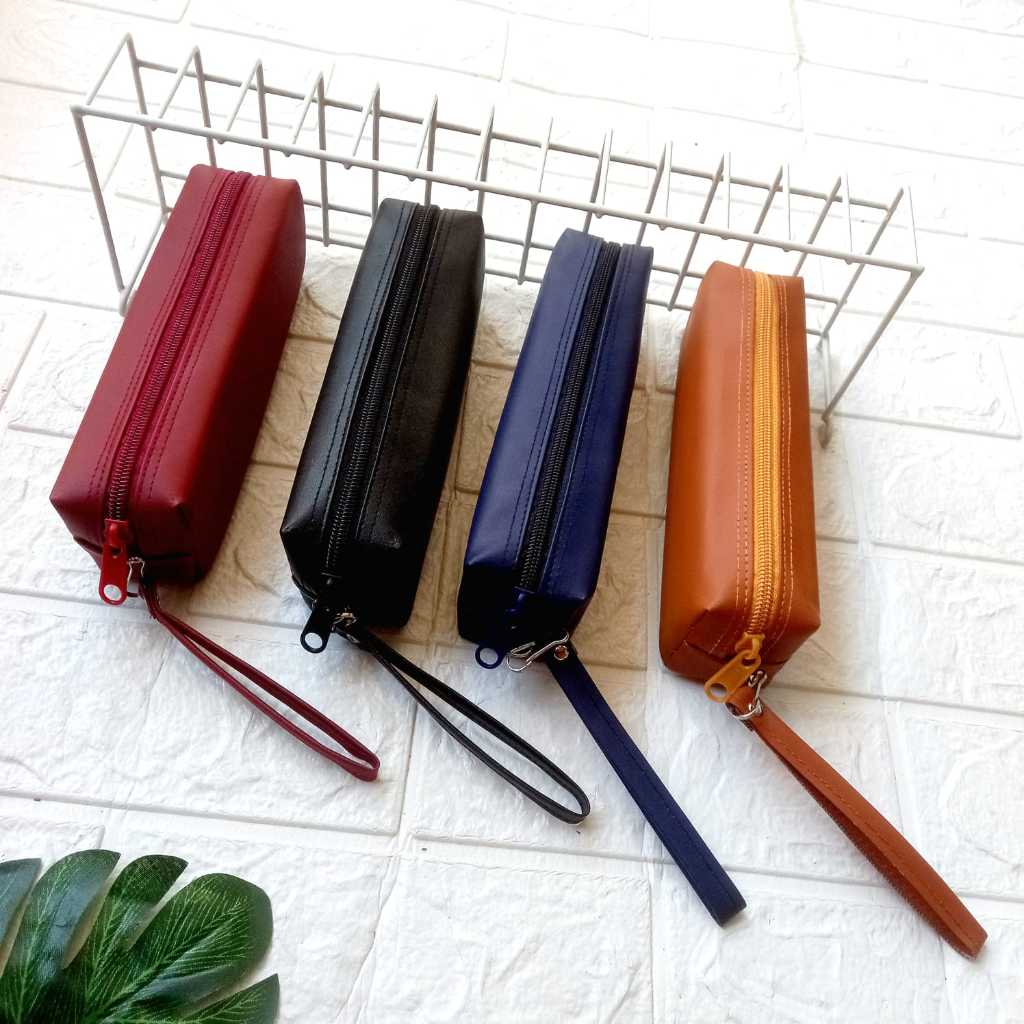 

Kotak Pensil Mini Pouch Polos Tali Tempat Pensil Tali Aesthetic