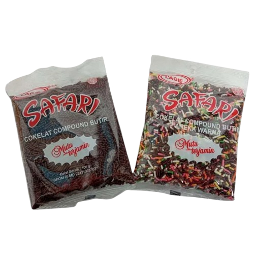 

Meses Warna Warni Safari 100gr - Coklat Tabur Rainbow Topping Donat Kue