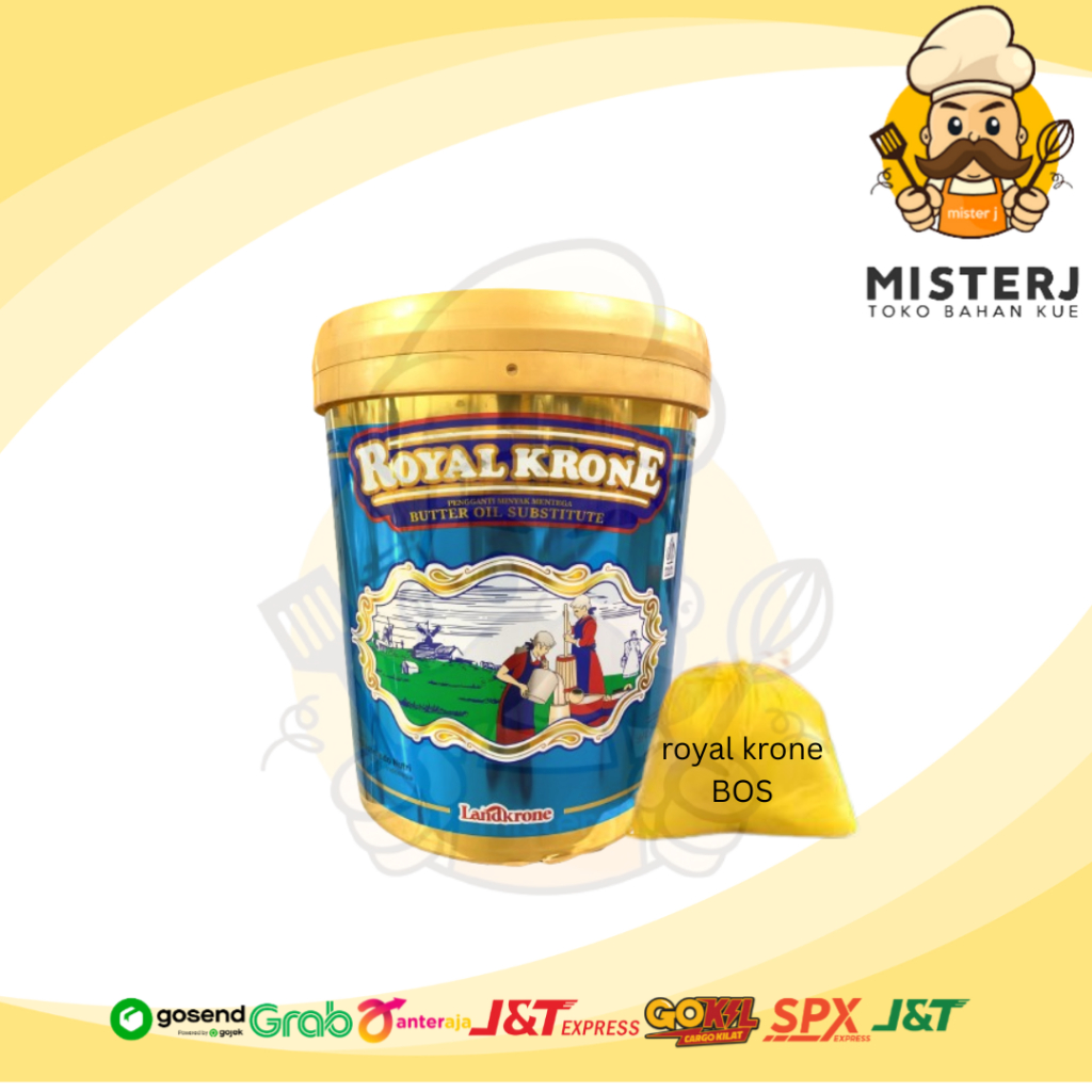 

Royal Krone Butter Oil Substitute | Royal Krone BOS kemasan repack | Unsalted Butter Royal Krone BOS | 1 kg | 500gr | 250 gr