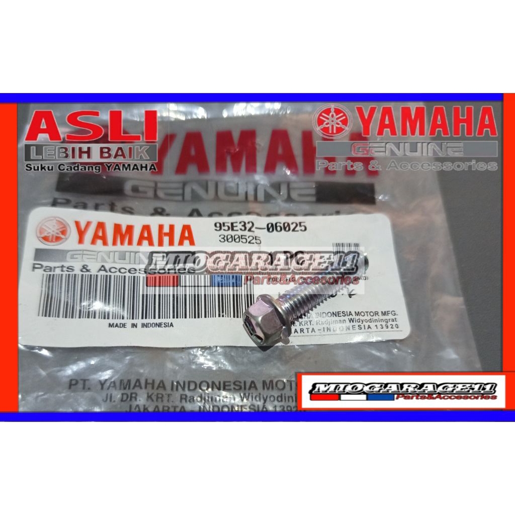Bolt Flange Baut Waterpump Water Pump Yamaha MT25 MT 25 Original 95022-06025/95E32-06025