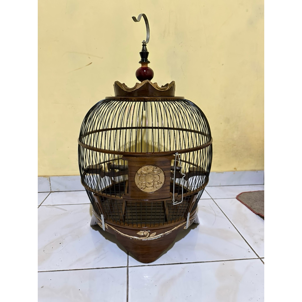 Sangkar Derkuku / Sangkar Burung Kayu Jati / Sangkar Puter