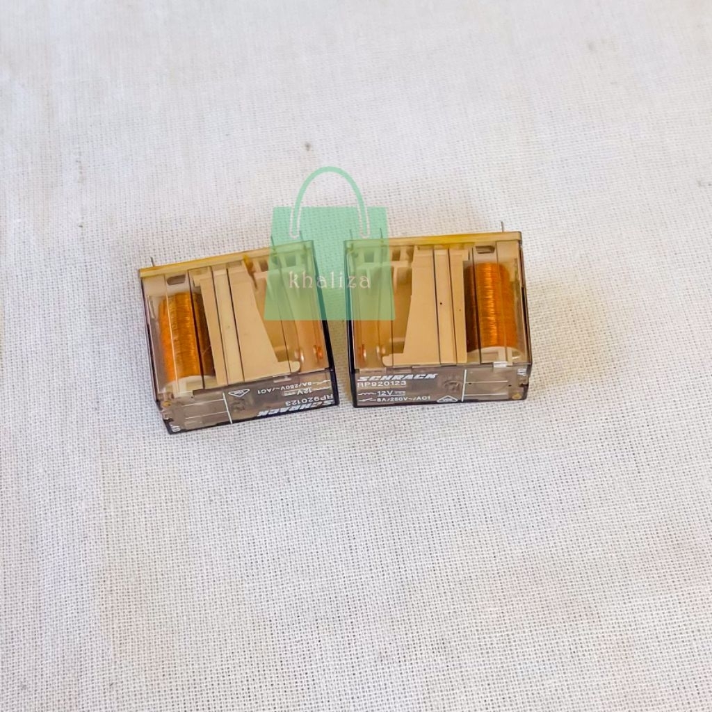 Relay 12V Schrack 6 Kaki