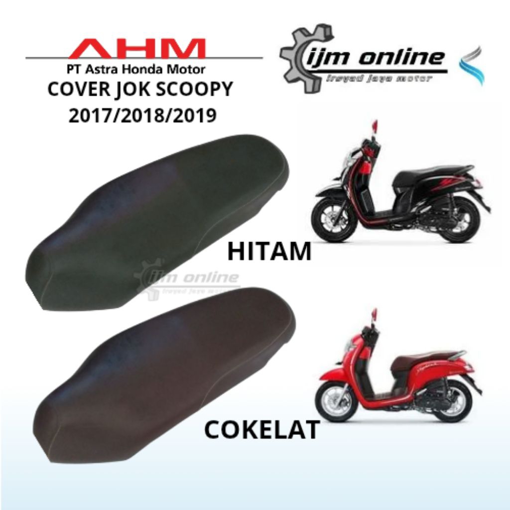 Cover/kulit jok scoopy fi 2017/2018/2019 / sarung jok scoopy donat
