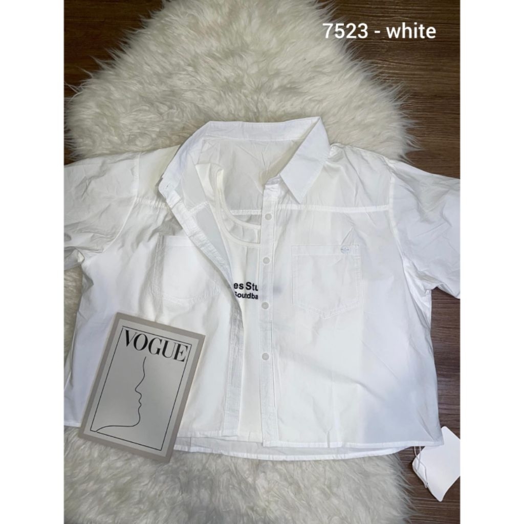 7523 ONE SET KEMEJA WANITA KEKINIAN