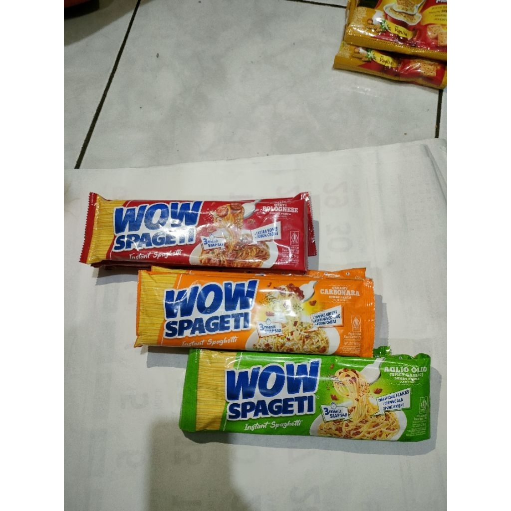 

Wow Spageti - Spaghetti Instan, Praktis & Lezat dalam Sekejap! (1 Renceng 5 Pcs)