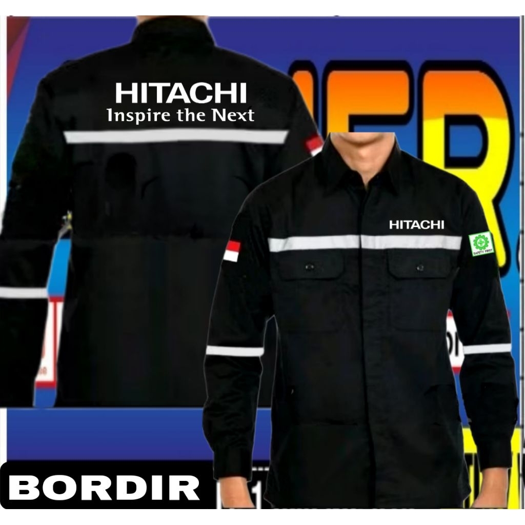 wearpack Hitachikemeja Hitachi baju Hitachi seragam Hitachi kemeja kerja Hitachi baju kerja Hitachi 