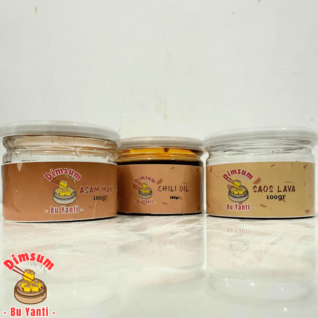 

Chili Oil Saos Asam Manis Saos Lava 100gr DIMSUM BU YANTI