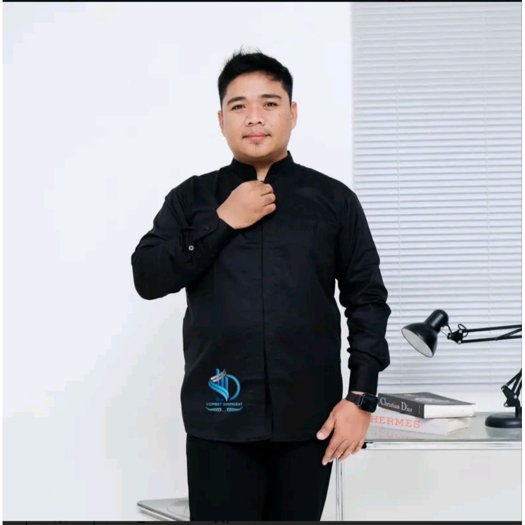 Kemko Lengan Panjang Elfaza Hitam Koko Hitam Panjang Elfaza Bahan Adem Toyobo