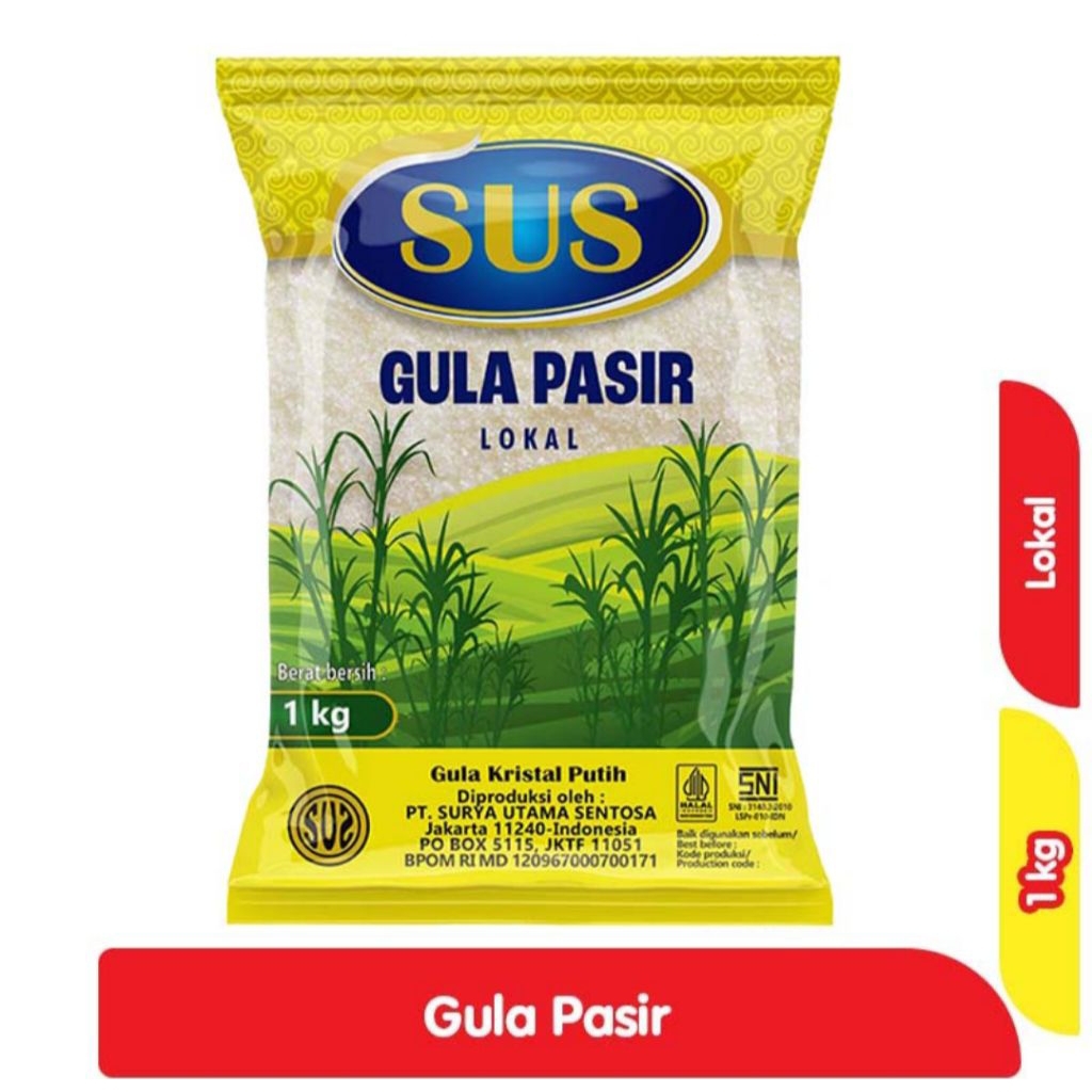 

SUS Gula Pasir Lokal Kuning 1 kg
