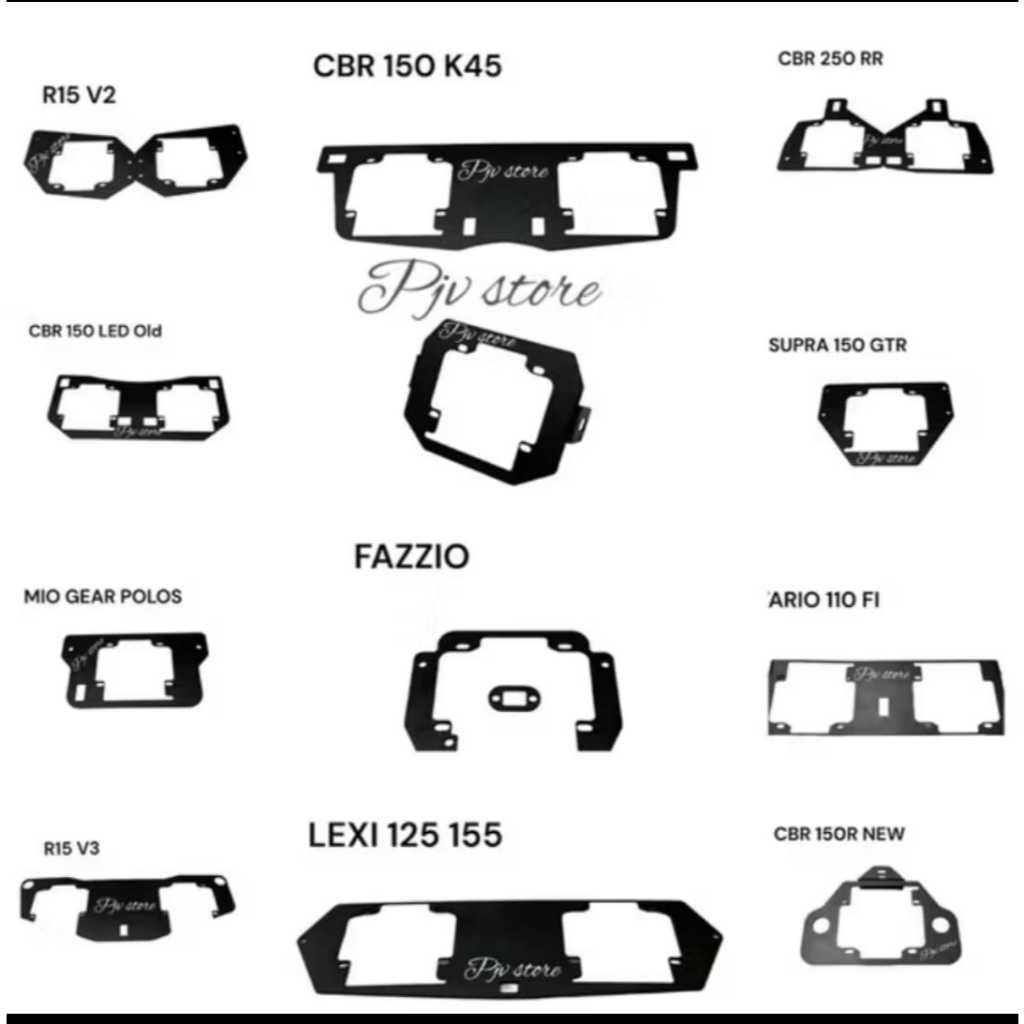 BRECKET BRACKET DUDUKAN LAMPU PROJIE BILED HID 2,5 inchi Rx King Cbr 150R New Cbr 150 K45 Cbr 250RR 