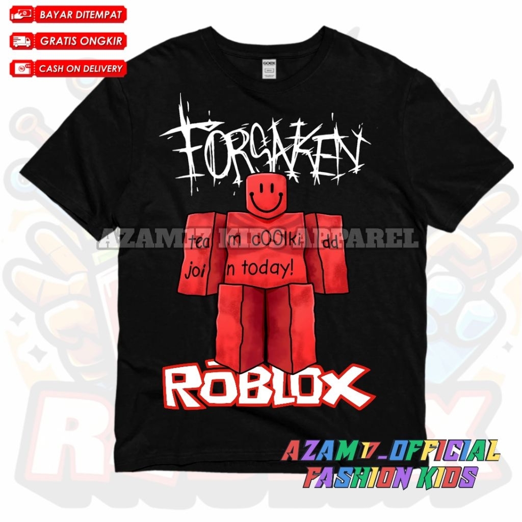Kaos Anak Baju Anak Game Roblox Forsaken Coolkid Free Nama / Kaos Tshirt Anak Forsaken From Roblox