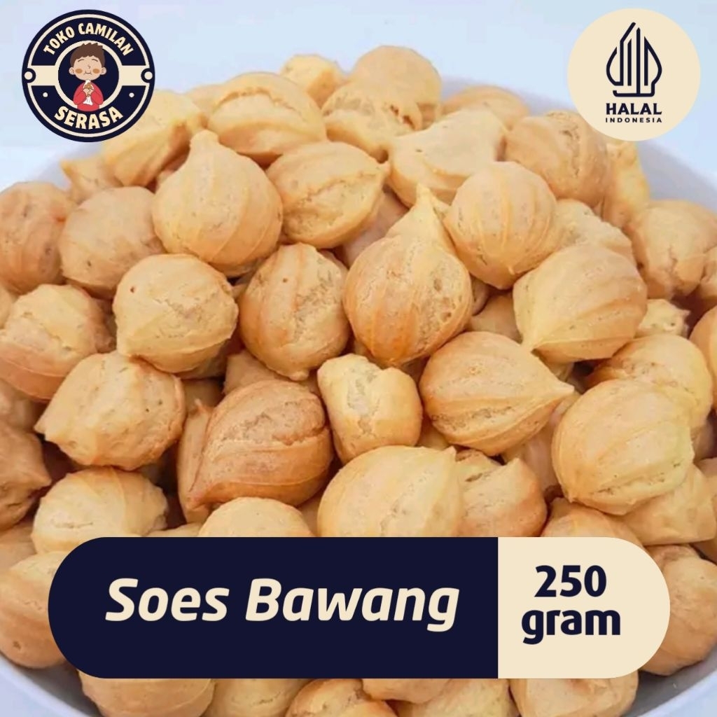 

Soes Bawang Kering Rasa Original Kiloan Gurih Renyah Kemasan 250 Gram
