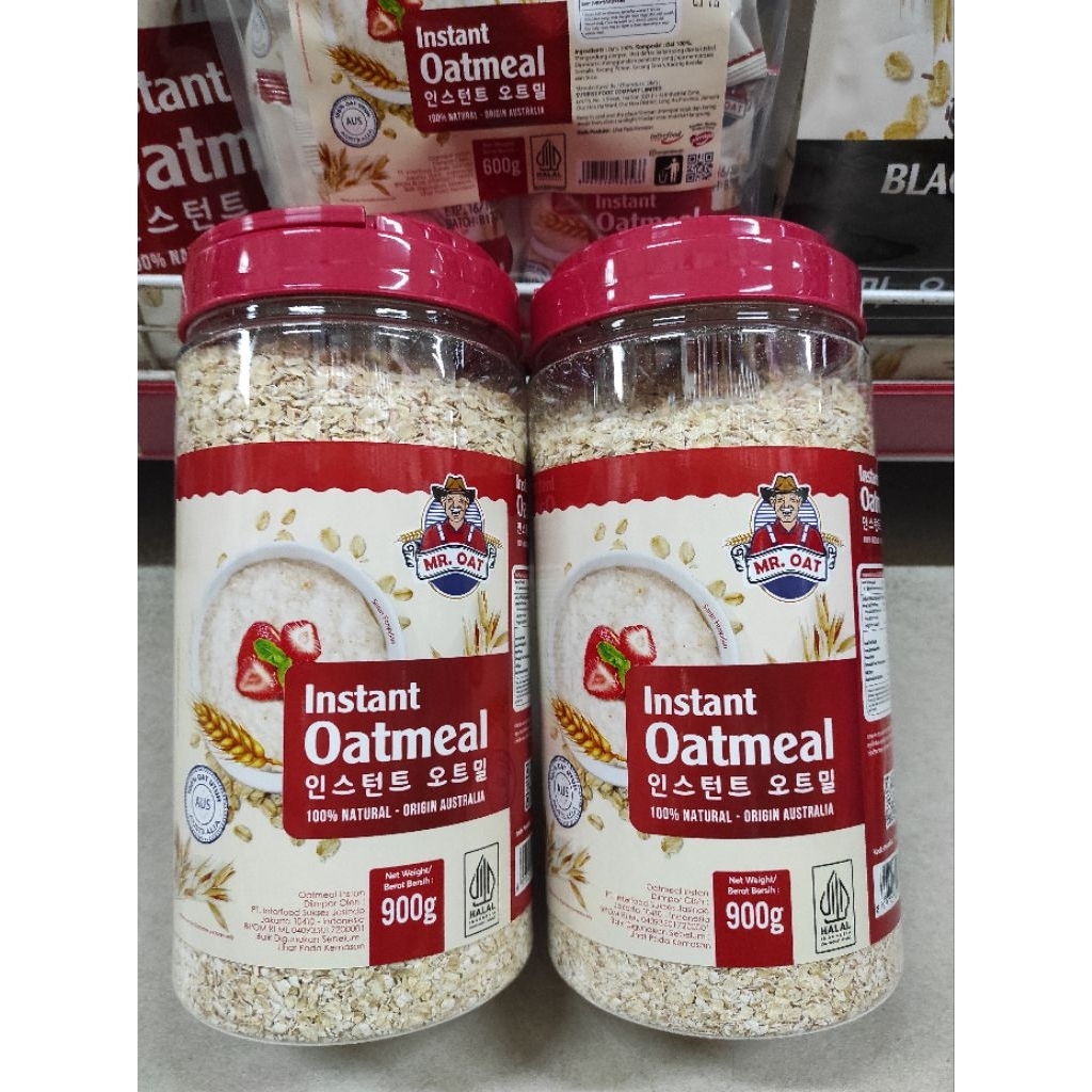 

Mr Oat Instant Oatmeal Original Australia 900gr Kemasan Toples