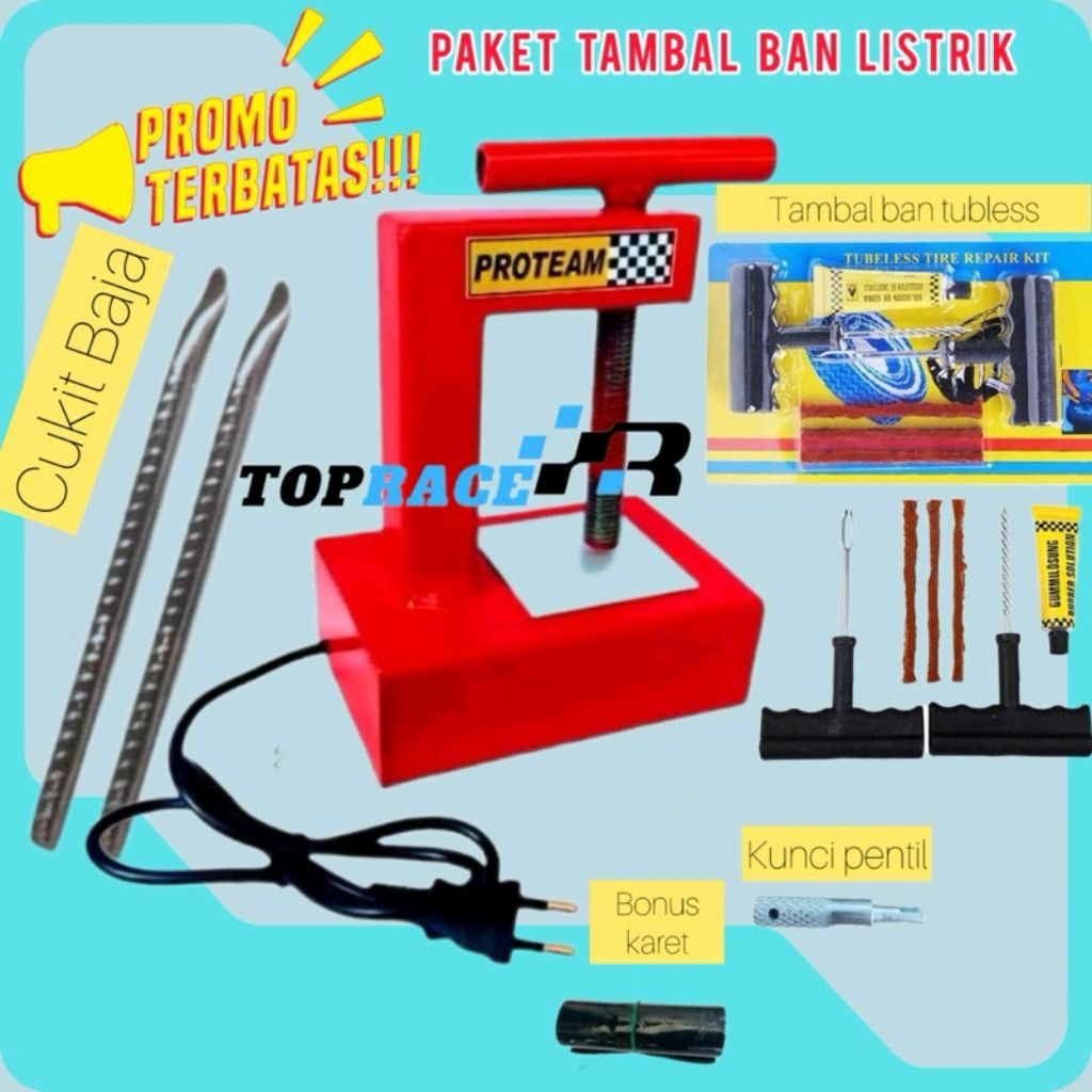 Alat tambal ban elektrik alat tambal ban listrik alat tambal ban motor promo paket murah sepaket tam